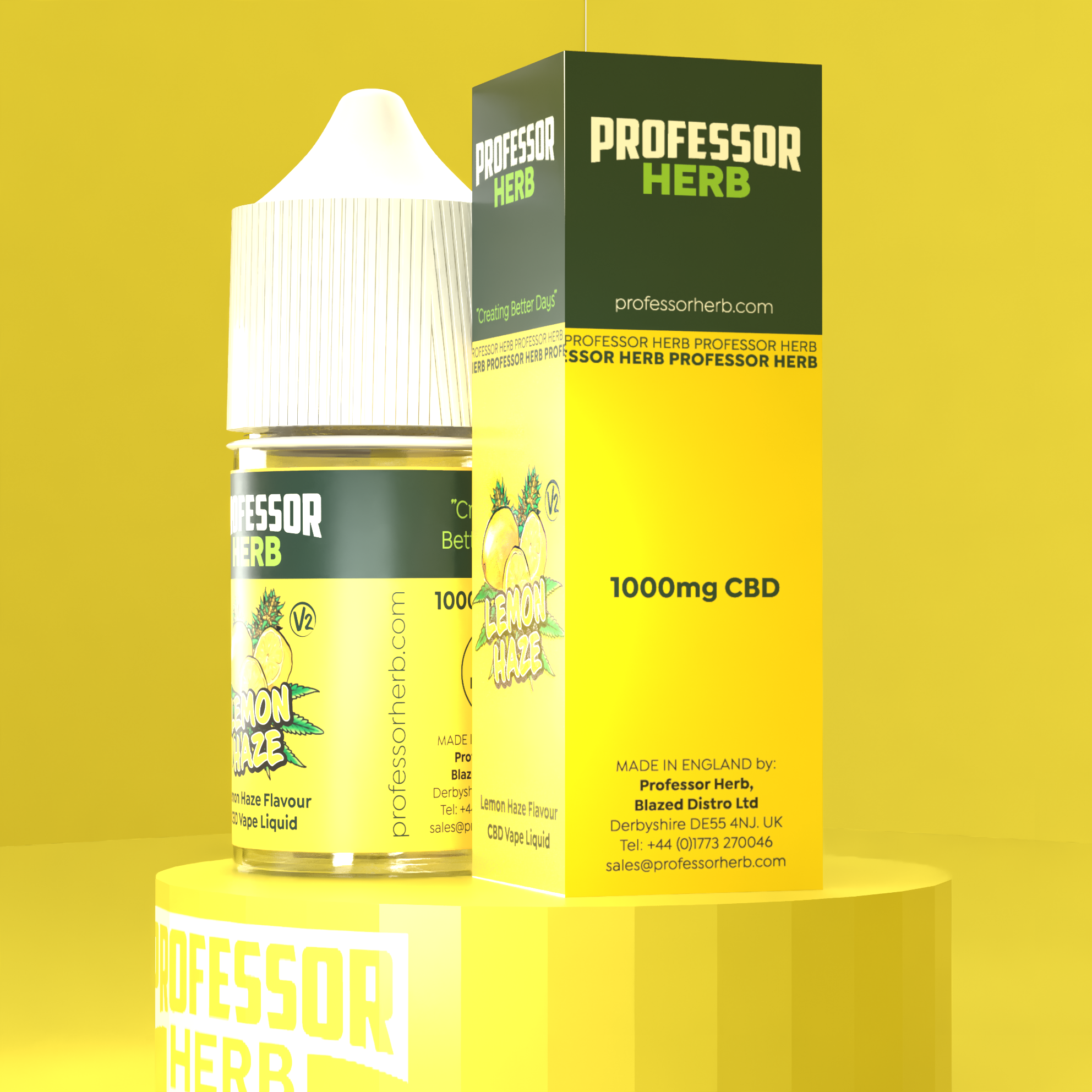 Professor Herb CBD Vape Liquid 1000mg/30ml - Lemon Haze V2 - Image 8