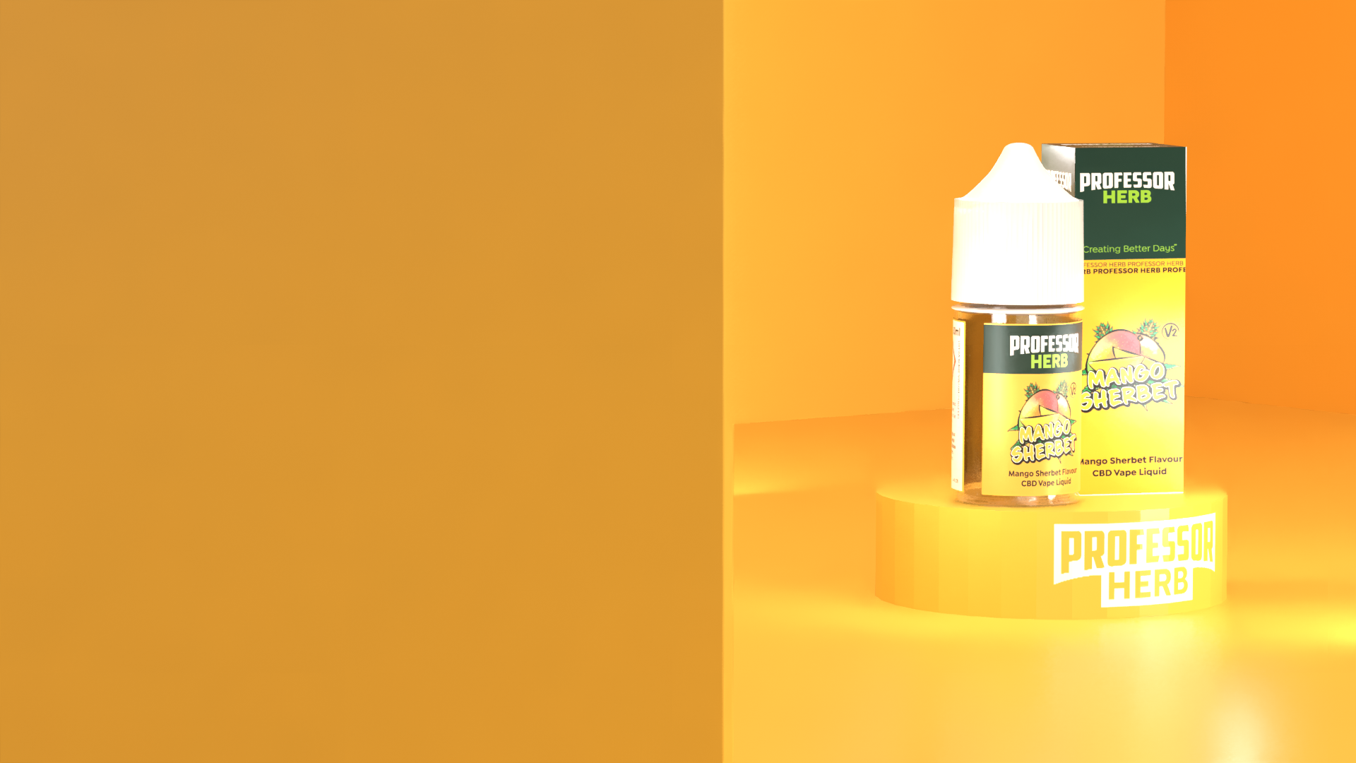 Professor Herb CBD Vape Liquid 1000mg/30ml - Mango Sherbet V2 - Image 6