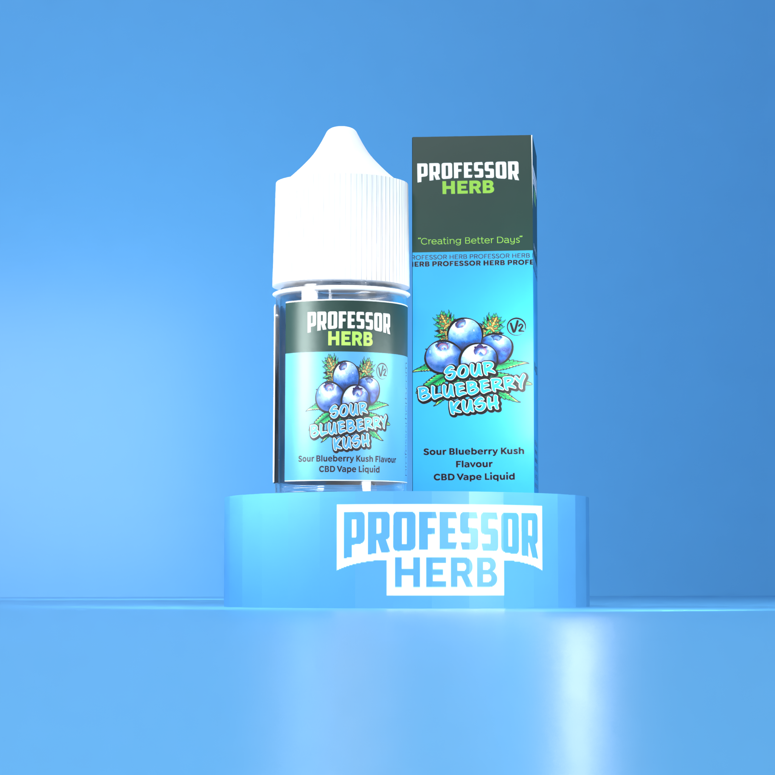 Professor Herb CBD Vape Liquid 1000mg/30ml - Sour Blueberry Kush V2 - Image 5