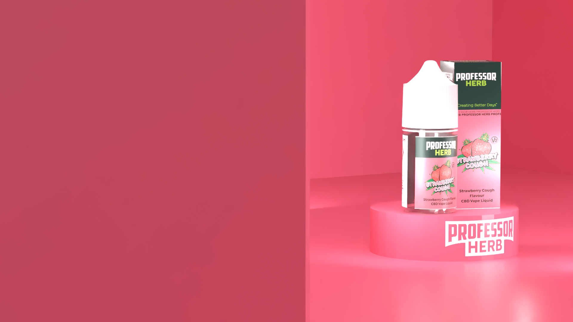 Professor Herb CBD Vape Liquid 1000mg/30ml - Strawberry Cough V2 - Image 7