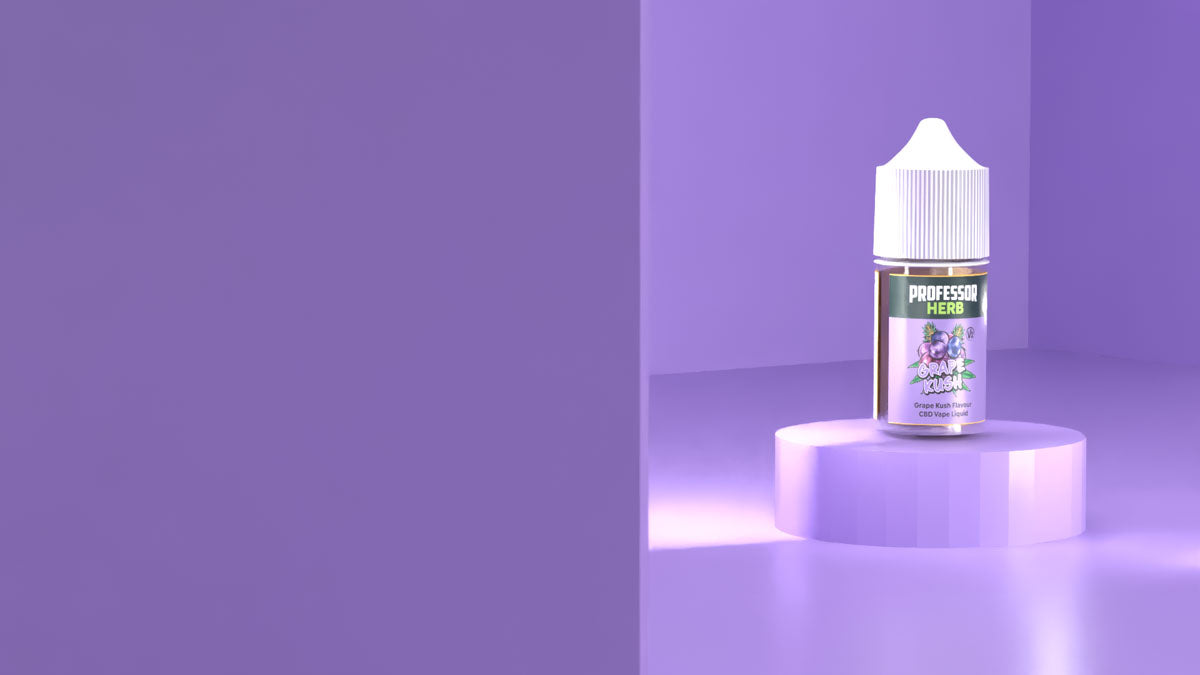 Professor Herb CBD Vape Liquid 1000mg/30ml - Grape Kush V2 - Image 3