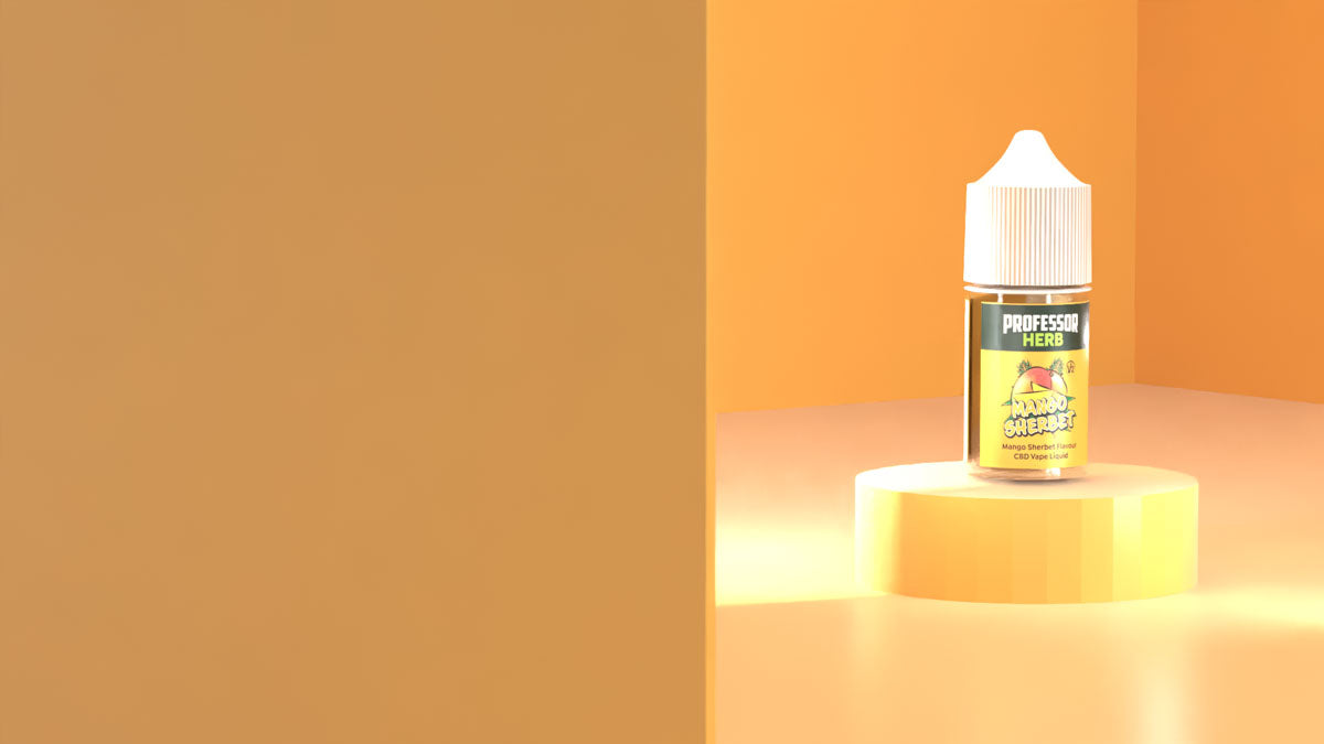 Professor Herb CBD Vape Liquid 1000mg/30ml - Mango Sherbet V2 - Image 3