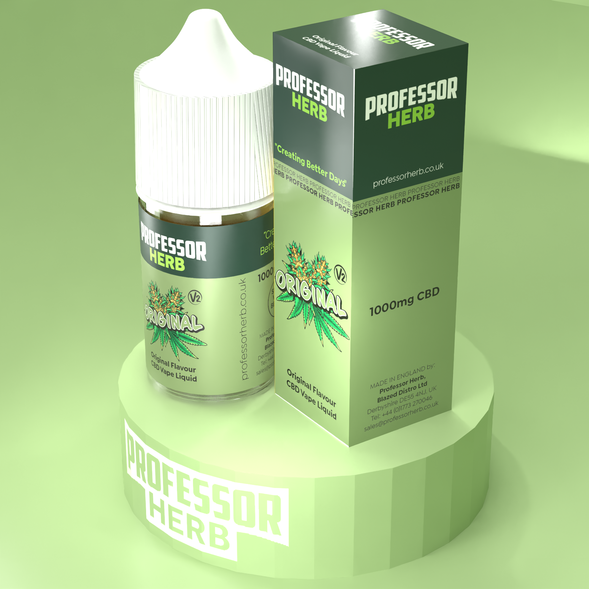 Professor Herb CBD Vape Liquid 1000mg/30ml - Original V2 - Image 3