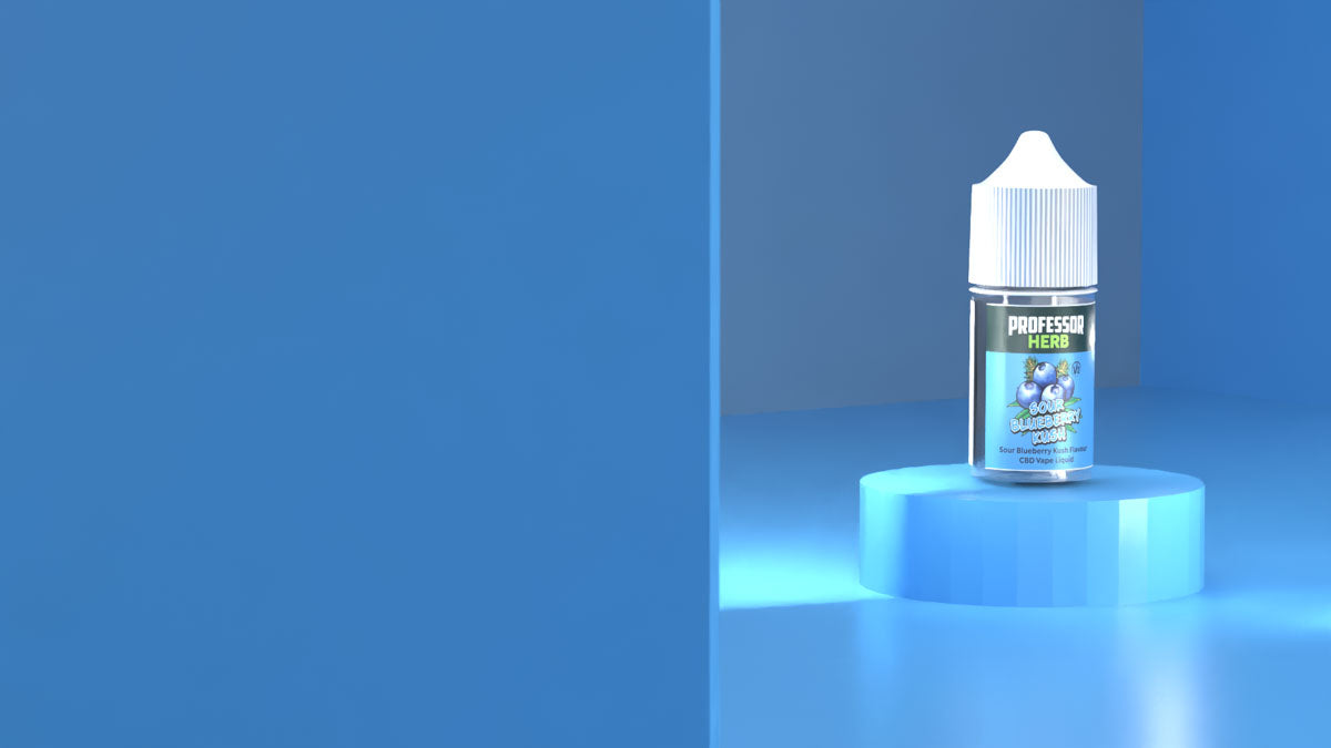 Professor Herb CBD Vape Liquid 1000mg/30ml - Sour Blueberry Kush V2 - Image 3