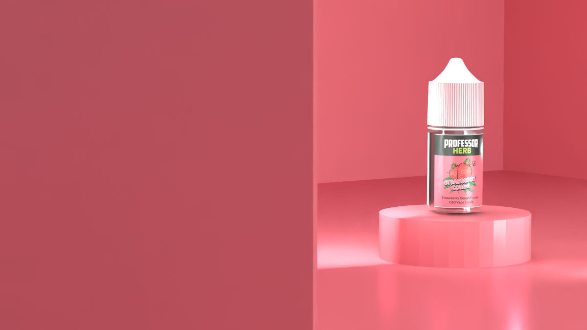 Professor Herb CBD Vape Liquid 1000mg/30ml - Strawberry Cough V2 - Image 3