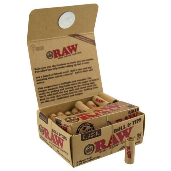 RAW Masterpiece 3m Rolls & 30 Pre-Rolled Tips — Single Pack