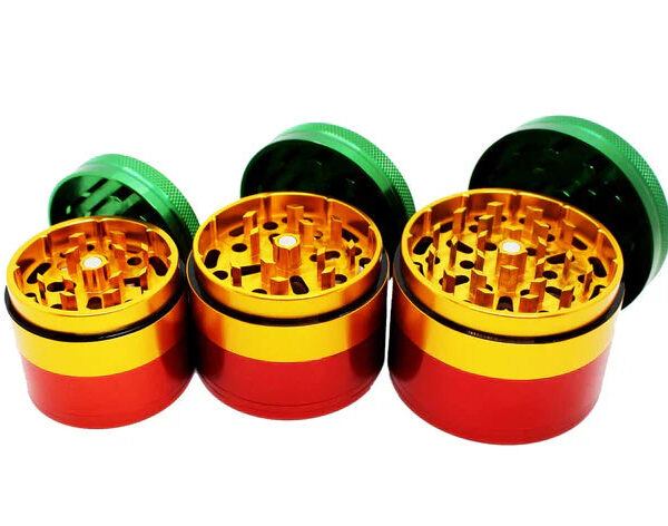 RAW x HAMMERCRAFT Aluminium Grinder - Rasta — Medium