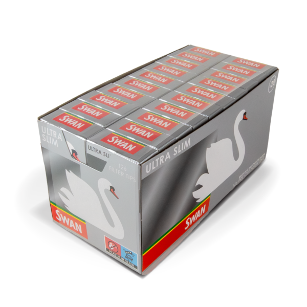 Swan Filters: Ultra Slim - 126 Tips — 20pcs Full Box