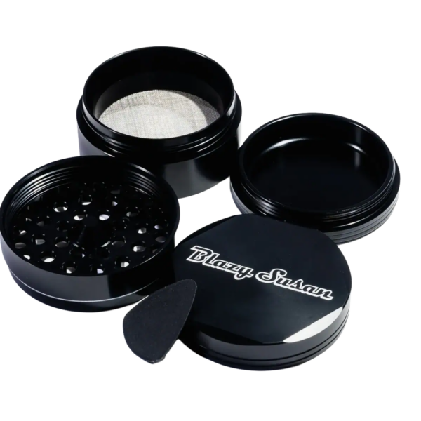 Blazy Susan 4 Piece 2.5 Inch Grinder — Black