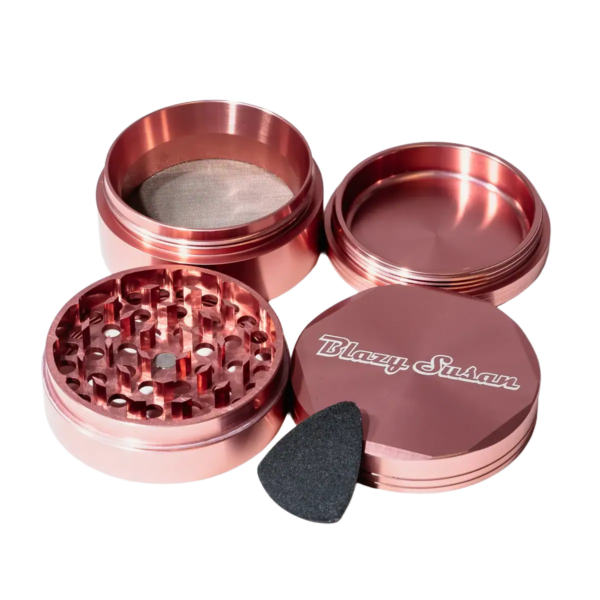 Blazy Susan 4 Piece 2.5 Inch Grinder — Soft Pink