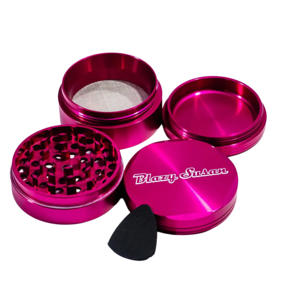 Blazy Susan 4 Piece 2.5 Inch Grinder — Hot Pink