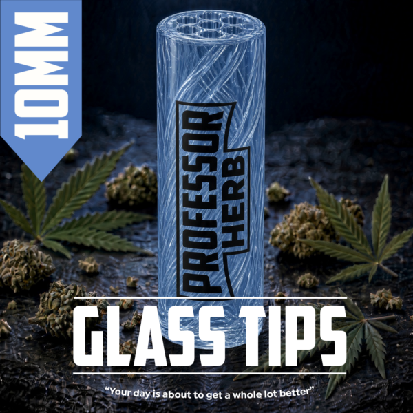 Professor Herb: 10mm Glass Tip — Blue