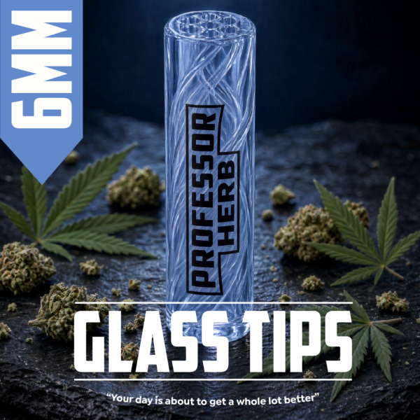 Professor Herb: 6mm Glass Tip — Blue