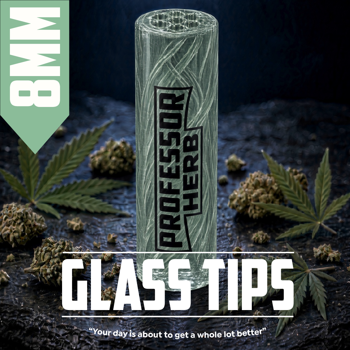 Professor Herb: 8mm Clear Glass Tip - Image 16