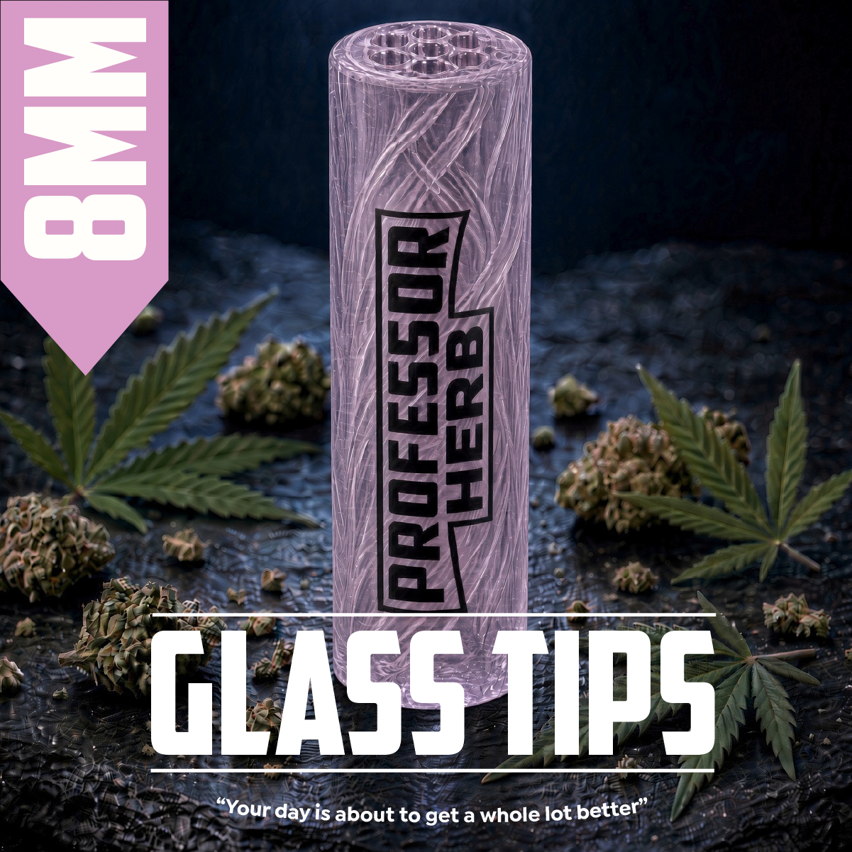 Professor Herb: 8mm Clear Glass Tip - Image 21
