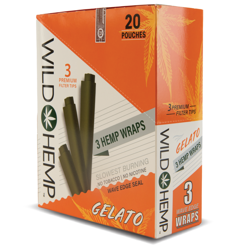 Wild Hemp: 3 Hemp Wraps (20 Pack)
