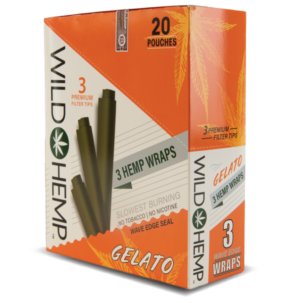 Wild Hemp: 3 Hemp Wraps (20 Pack)